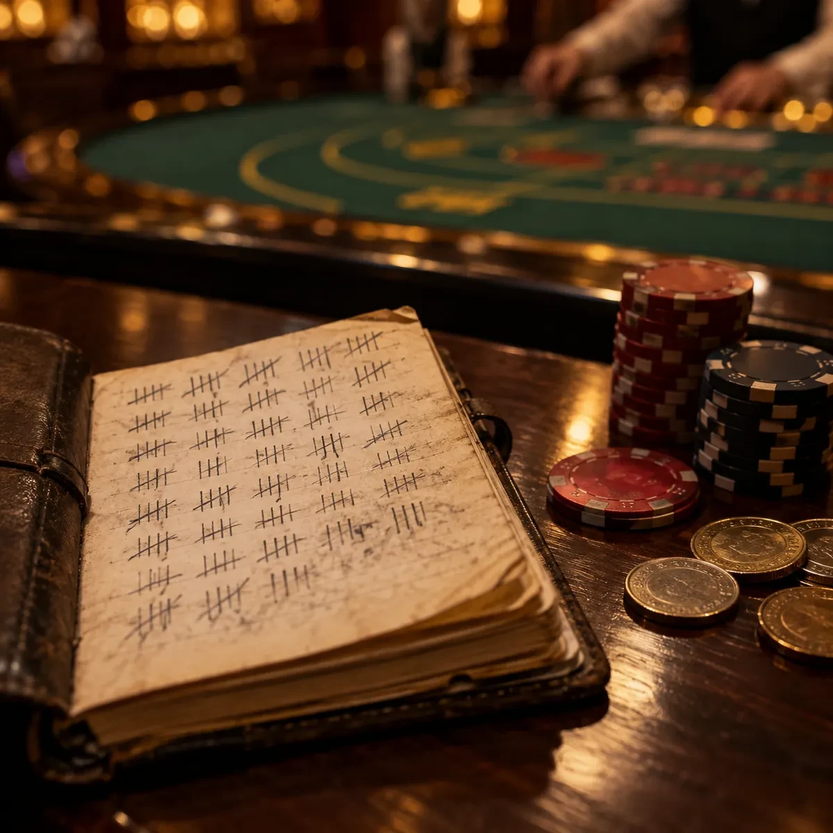 百家乐新手资金管理:笔记本上的对局记录与注码账本